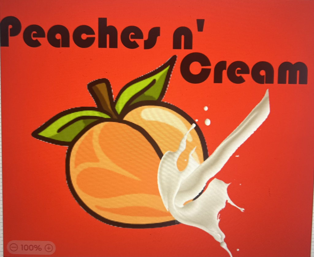 Logo for Peaches n’ cream